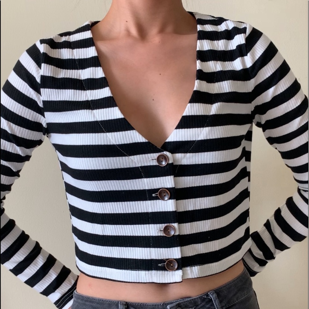 🦓WILD HONEY STRIPED CROP TOP🦓